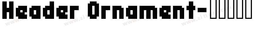 Header Ornament字体转换